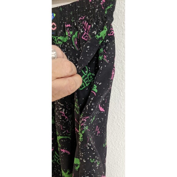 GECKO Hawaii Neon Splatter Gecko Print Beach Pant 100% Nylon Size Small - Picture 4 of 13
